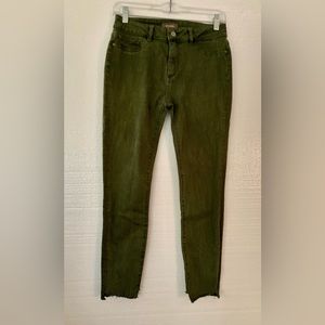 DL 1961 Florence Skinny Jeans Jade Green Instasculpt Size 27
